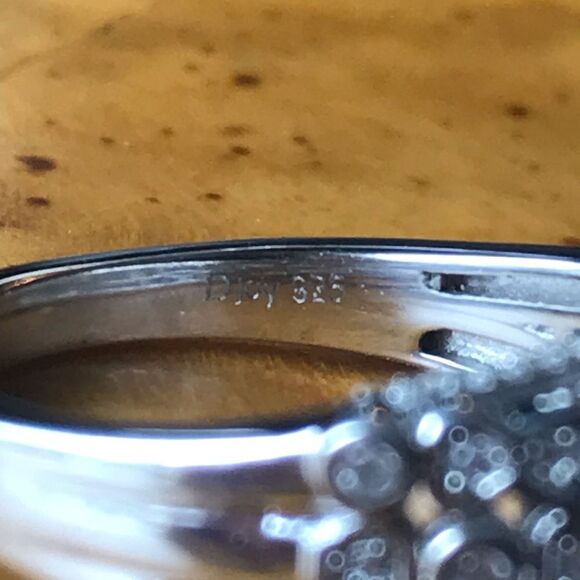 Natural Ceruleite Sterling Silver Ring Size 6.75 - Picture 5 of 8